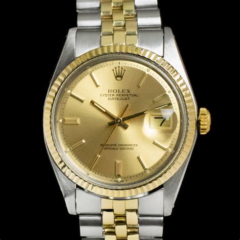 rolex datejust oro 1974|rolex datejust 1601 production years.